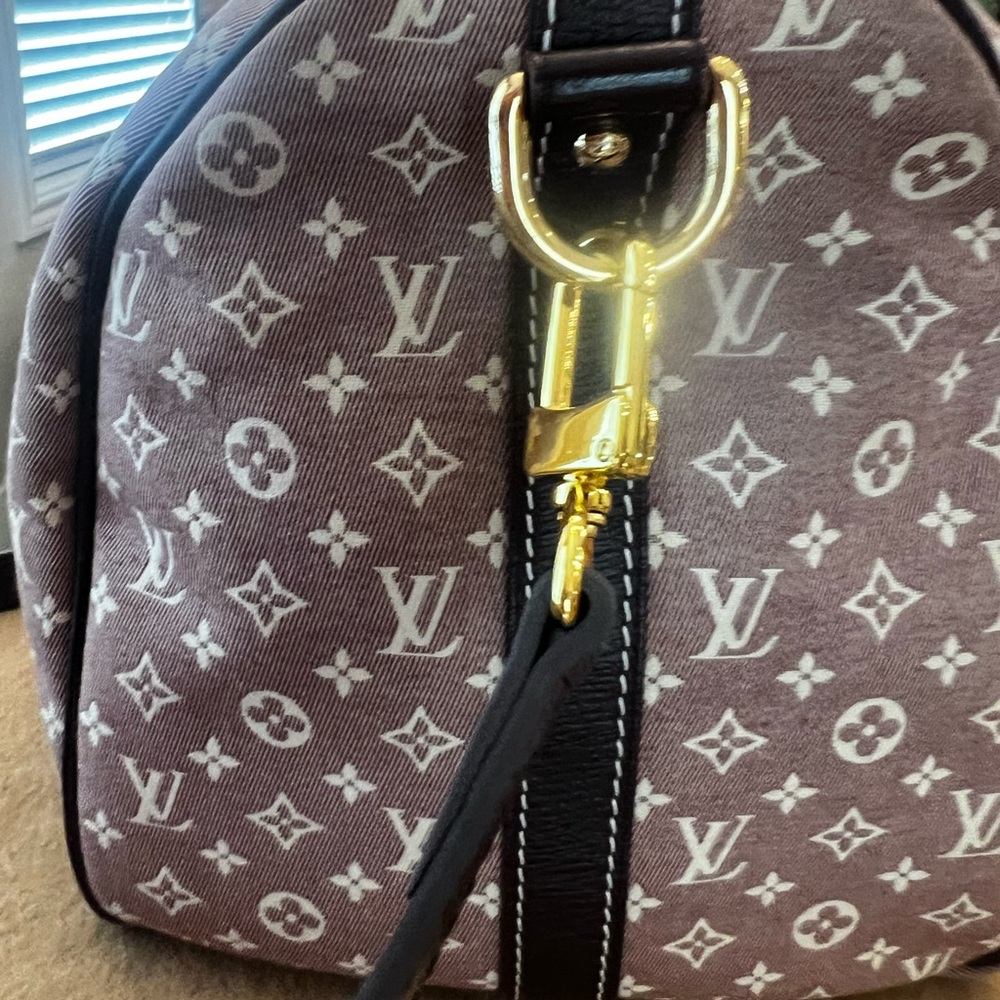 LV MONOGRAM MINI LIN BANDOULIERE SPEEDY 30 - EUC - Picture 11 of 12